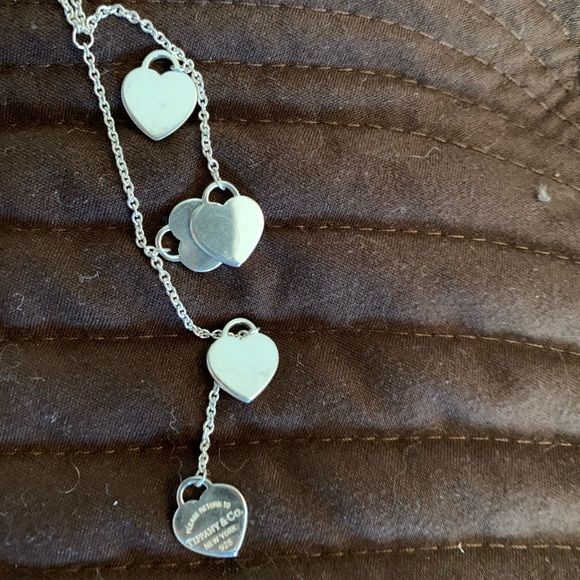 Item # C9 - Tiffany & Co multi heart necklace - Picture 5 of 8